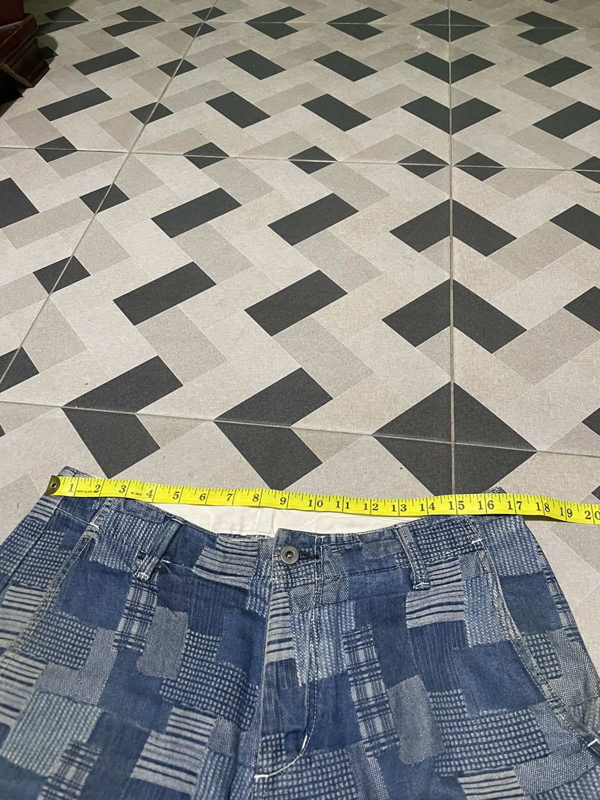 Blue Blue Japan Vintage Red Seam Shorts Sashiko Japan Size US 34 / EU 50 - 7 Thumbnail