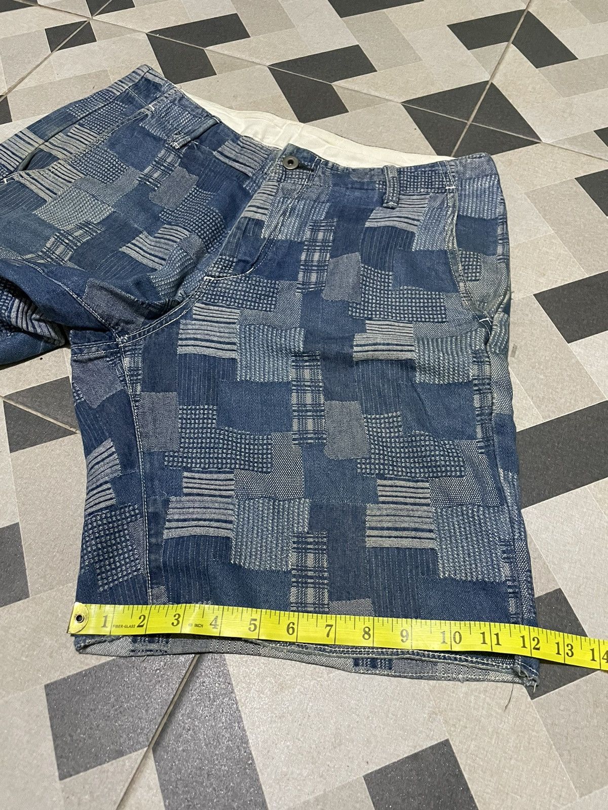 Blue Blue Japan Vintage Red Seam Shorts Sashiko Japan Size US 34 / EU 50 - 11 Thumbnail