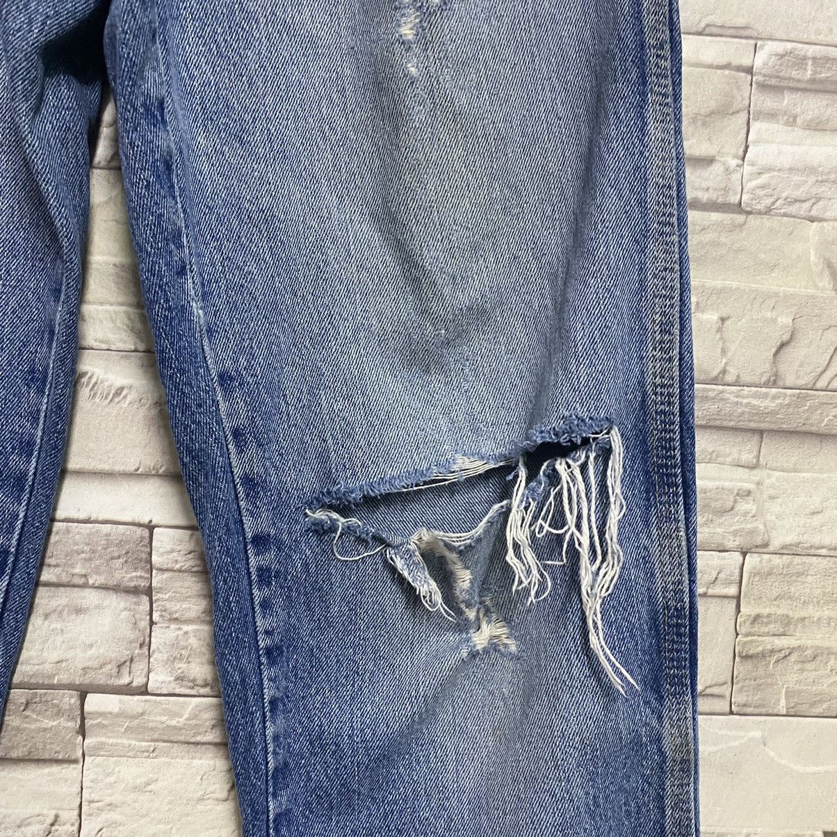 Dickies Vintage Dickies Thrashed Denim Carpenter Pants Size US 31 - 8 Thumbnail