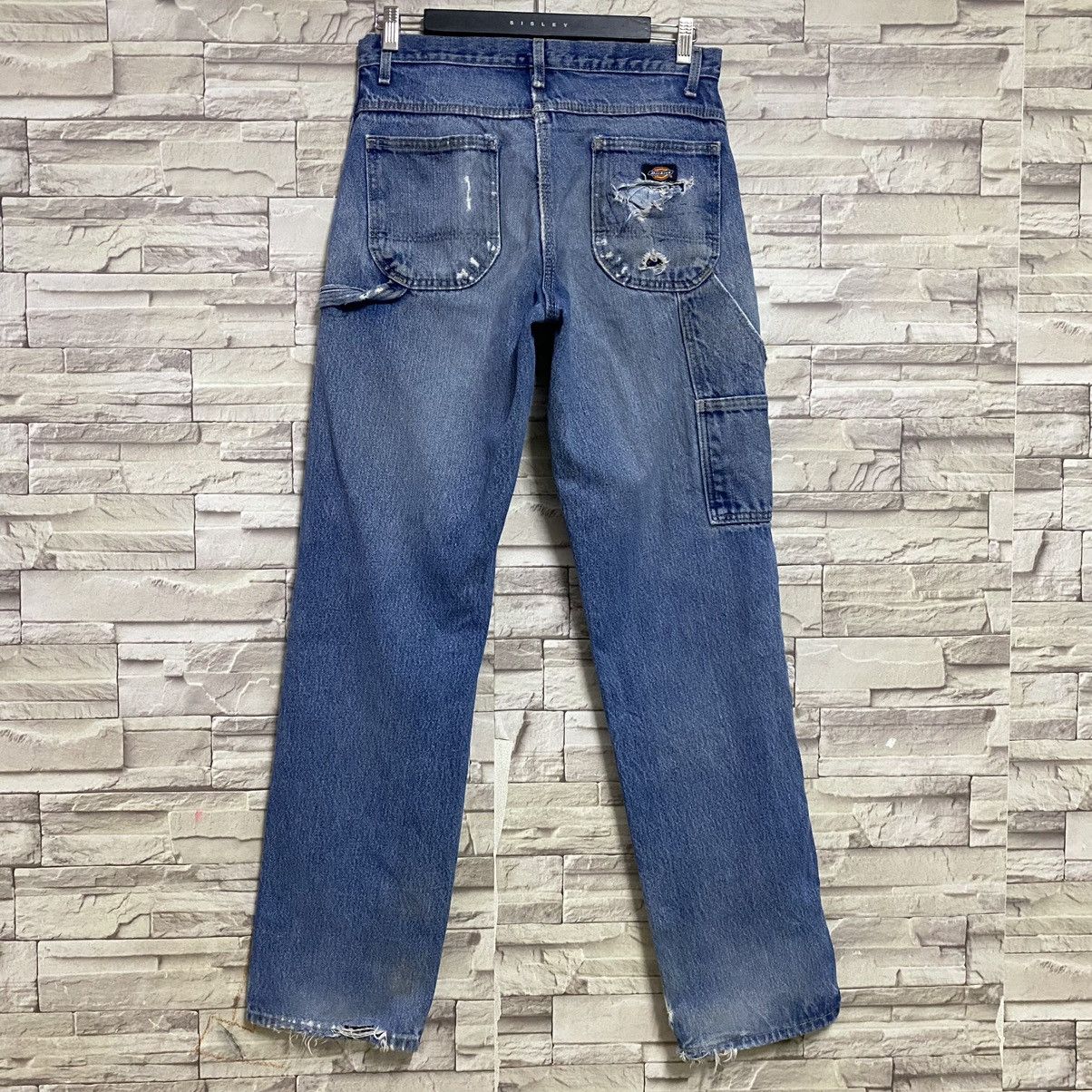 Dickies Vintage Dickies Thrashed Denim Carpenter Pants Size US 31 - 12 Thumbnail