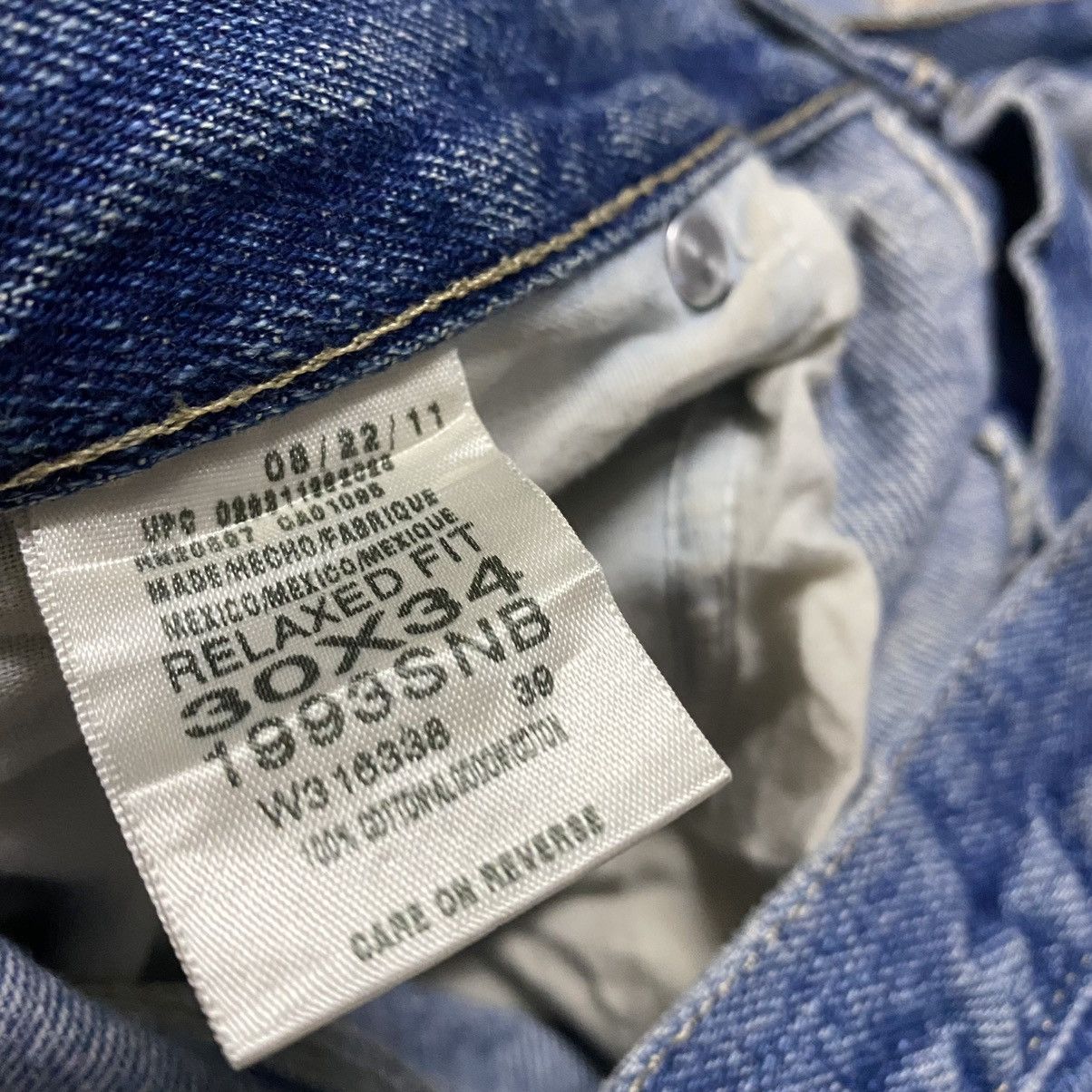 Dickies Vintage Dickies Thrashed Denim Carpenter Pants Size US 31 - 19 Thumbnail