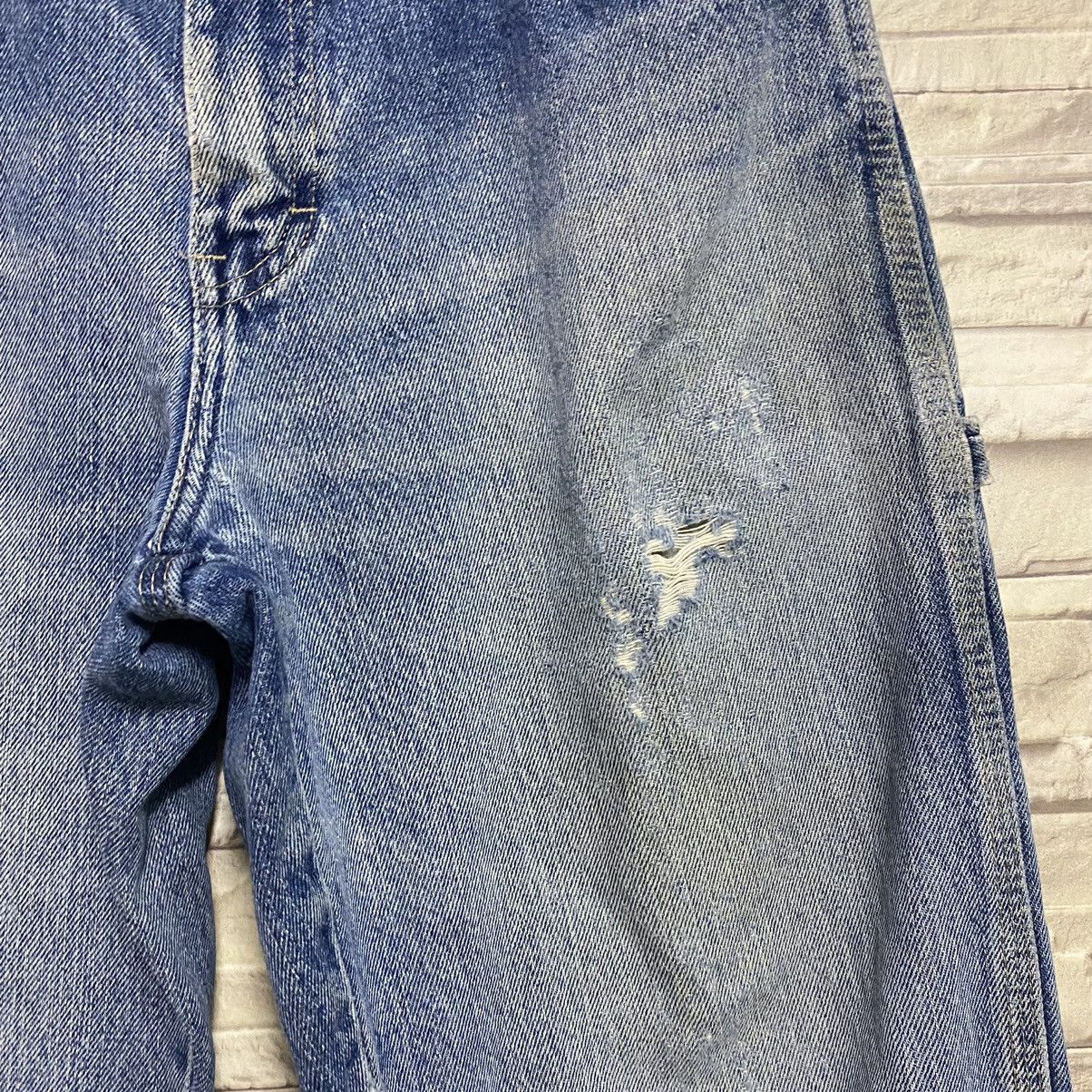 Dickies Vintage Dickies Thrashed Denim Carpenter Pants Size US 31 - 10 Thumbnail