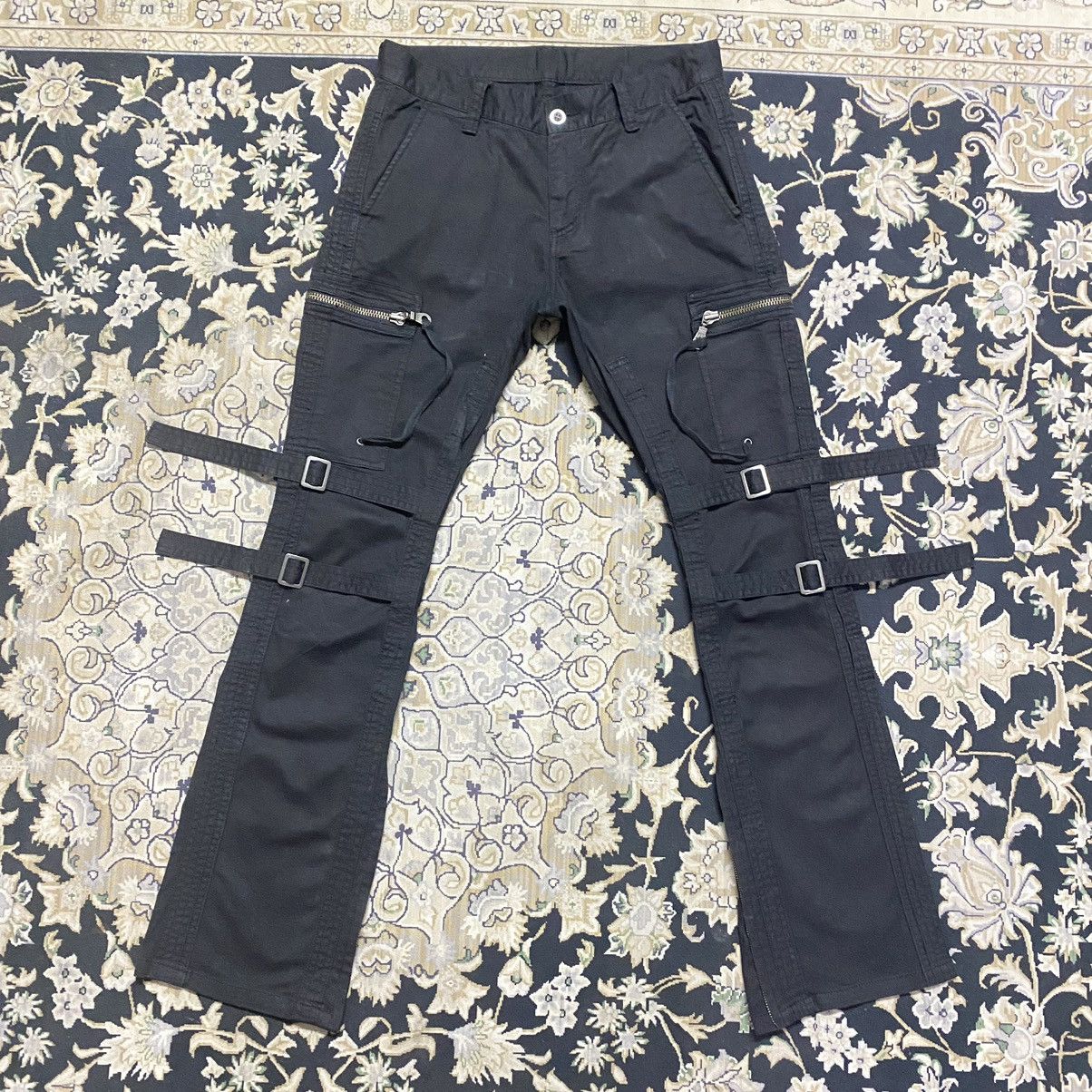 Japanese Brand DOUBLE EDGE Military Riders Cargo Pants Flare Size US 29 - 3 Thumbnail