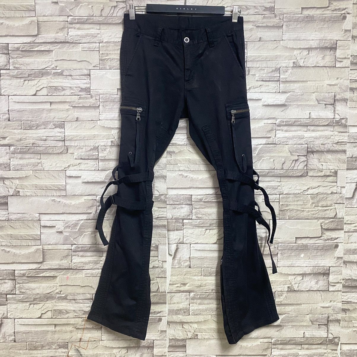 Japanese Brand DOUBLE EDGE Military Riders Cargo Pants Flare Size US 29 - 22 Thumbnail
