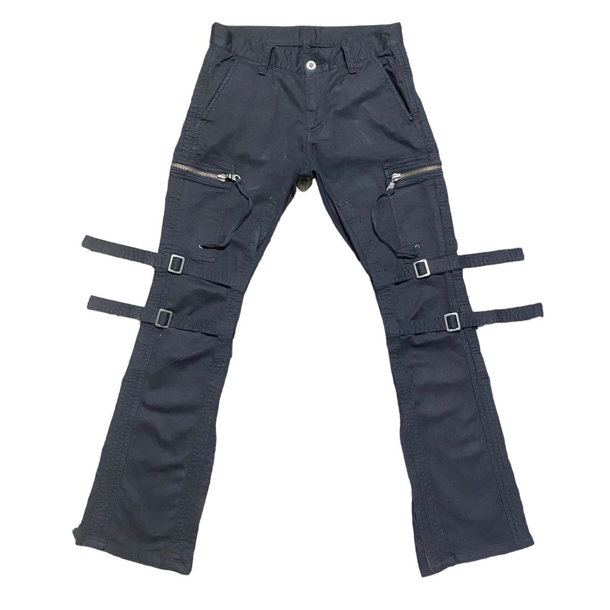 DOUBLE EDGE Military Riders Cargo Pants Flare