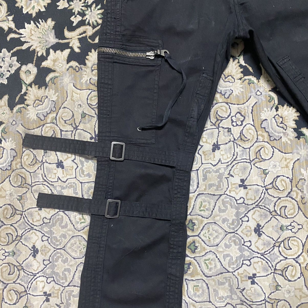 Japanese Brand DOUBLE EDGE Military Riders Cargo Pants Flare Size US 29 - 7 Thumbnail