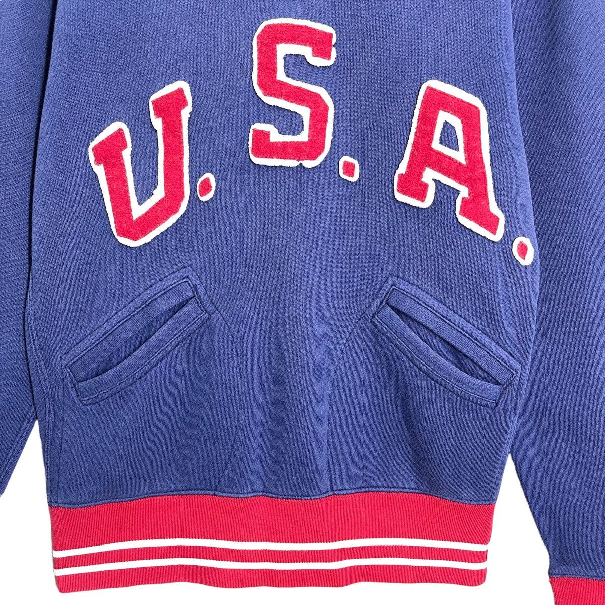 Polo Ralph Lauren 90s Polo Ralph Lauren USA Logo Halfzip Sweatshirt Size S Size US S / EU 44-46 / 1 - 5 Thumbnail