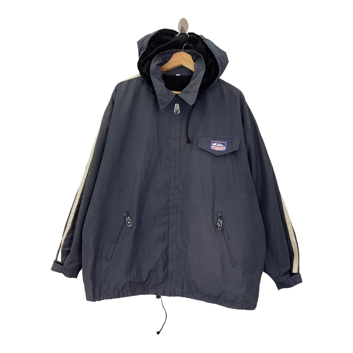 Billabong Vintage 90s Quiksilver Small Logo Light Jacket Size L Size US L / EU 52-54 / 3 - 3 Thumbnail