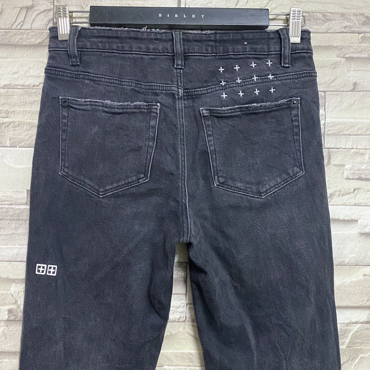 Ksubi Ksubi Black Crow Skinny Jeans Cropped Stretch Size US 28 / EU 44 - 9 Thumbnail