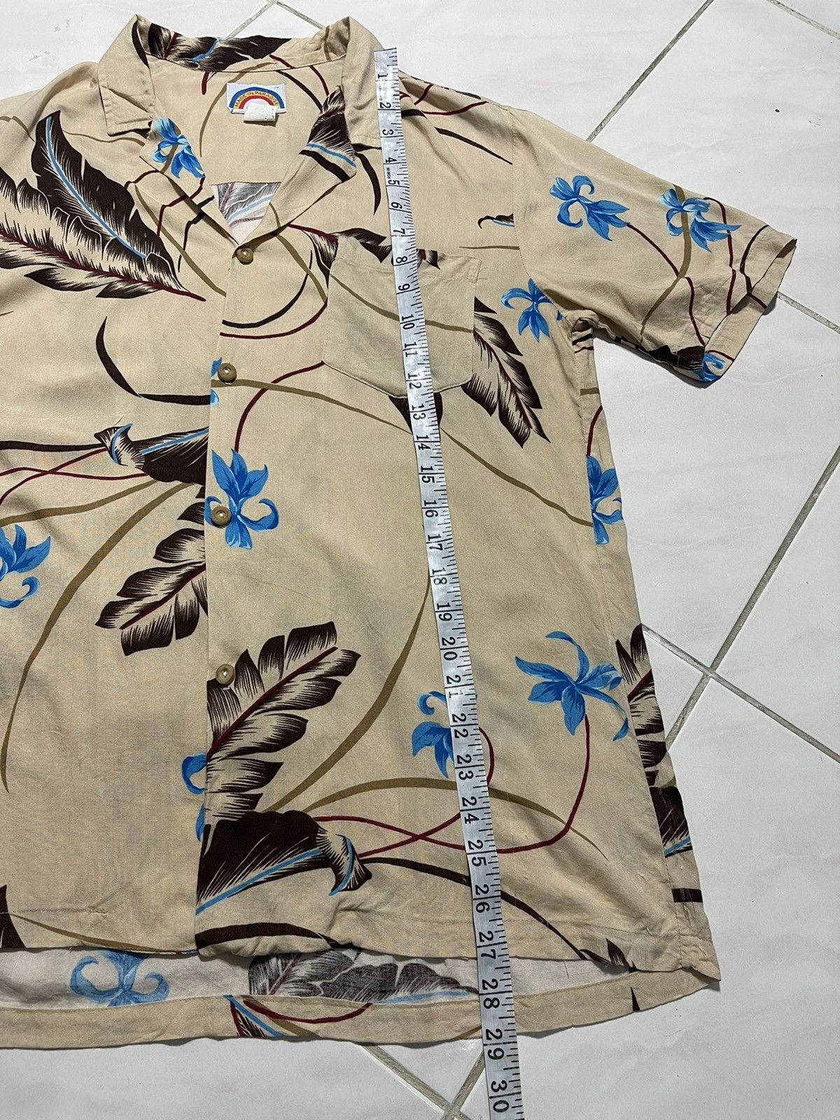 Vintage Vintage Feather Motive Hawaiian Aloha Shirt Size US M / EU 48-50 / 2 - 7 Thumbnail