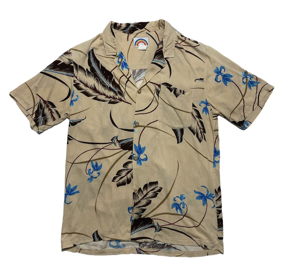 Vintage Vintage Feather Motive Hawaiian Aloha Shirt Size US M / EU 48-50 / 2 - 1 Thumbnail
