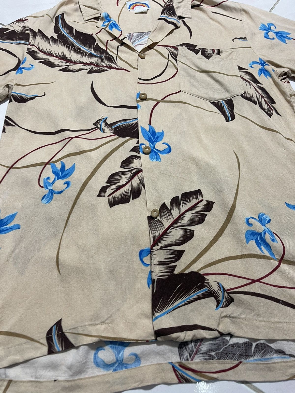 Vintage Vintage Feather Motive Hawaiian Aloha Shirt Size US M / EU 48-50 / 2 - 3 Thumbnail