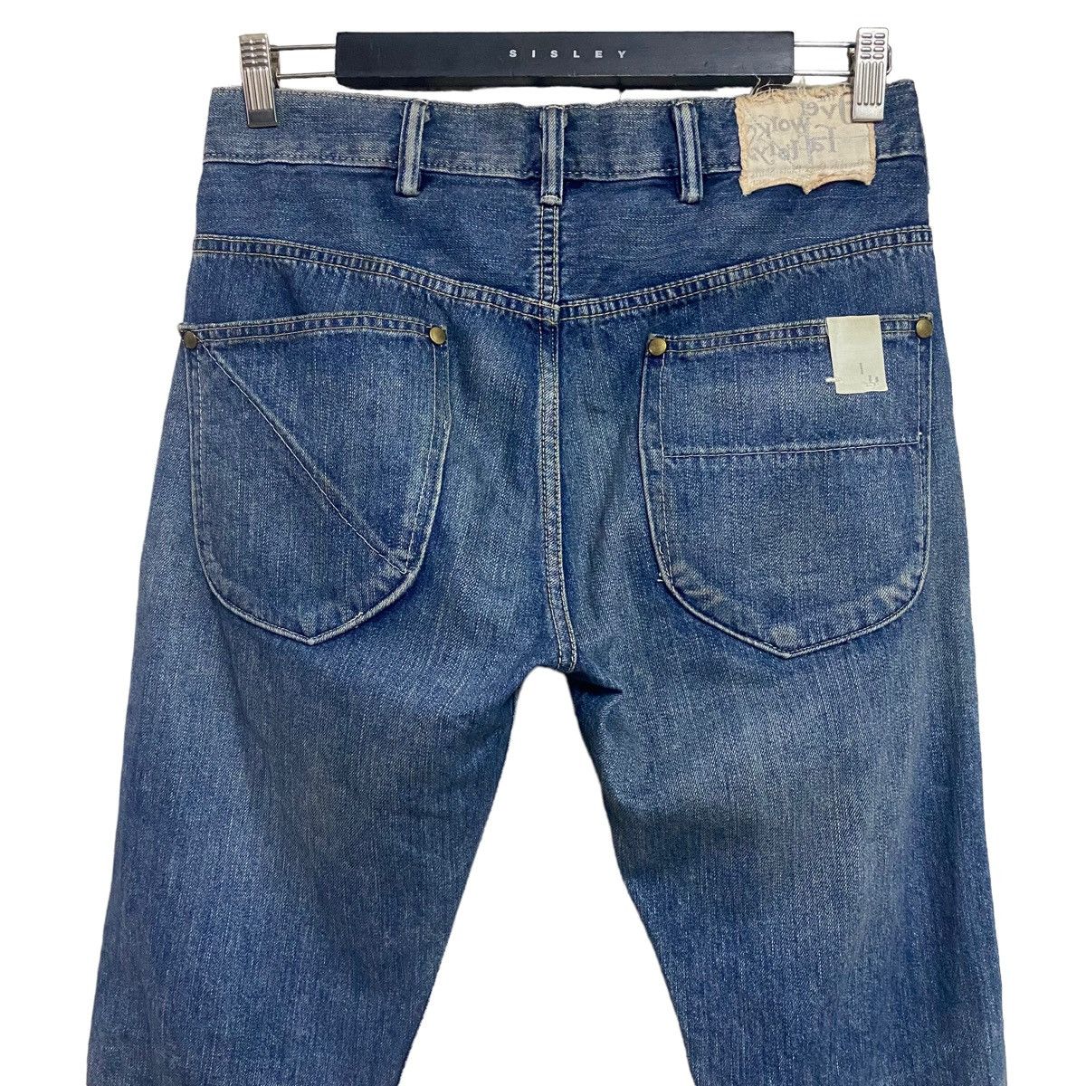 image of Mister Freedom x N Hoolywood N.hoolywood X Over Work Factory Denim Jeans in Blue, Men's (Size 30)