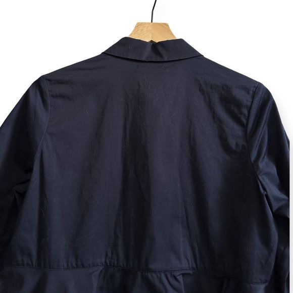 CO NWT CO Navy Blue Tiered Button Down Cotton Shirt, Size M Size M / US 6-8 / IT 42-44 - 5 Thumbnail