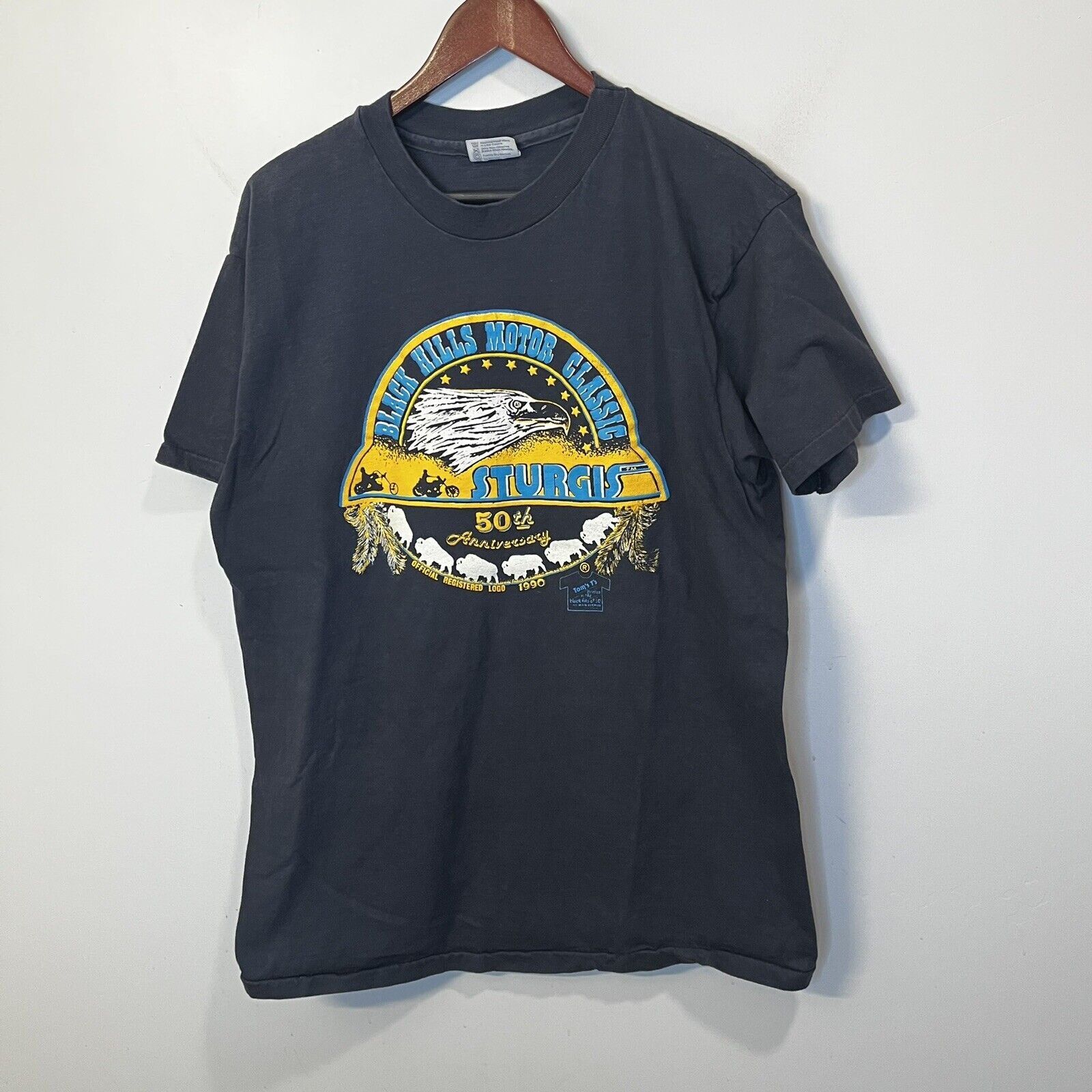 Vintage Vintage 1990 Black Hills Motor Classic STURGIS t shirt | Grailed