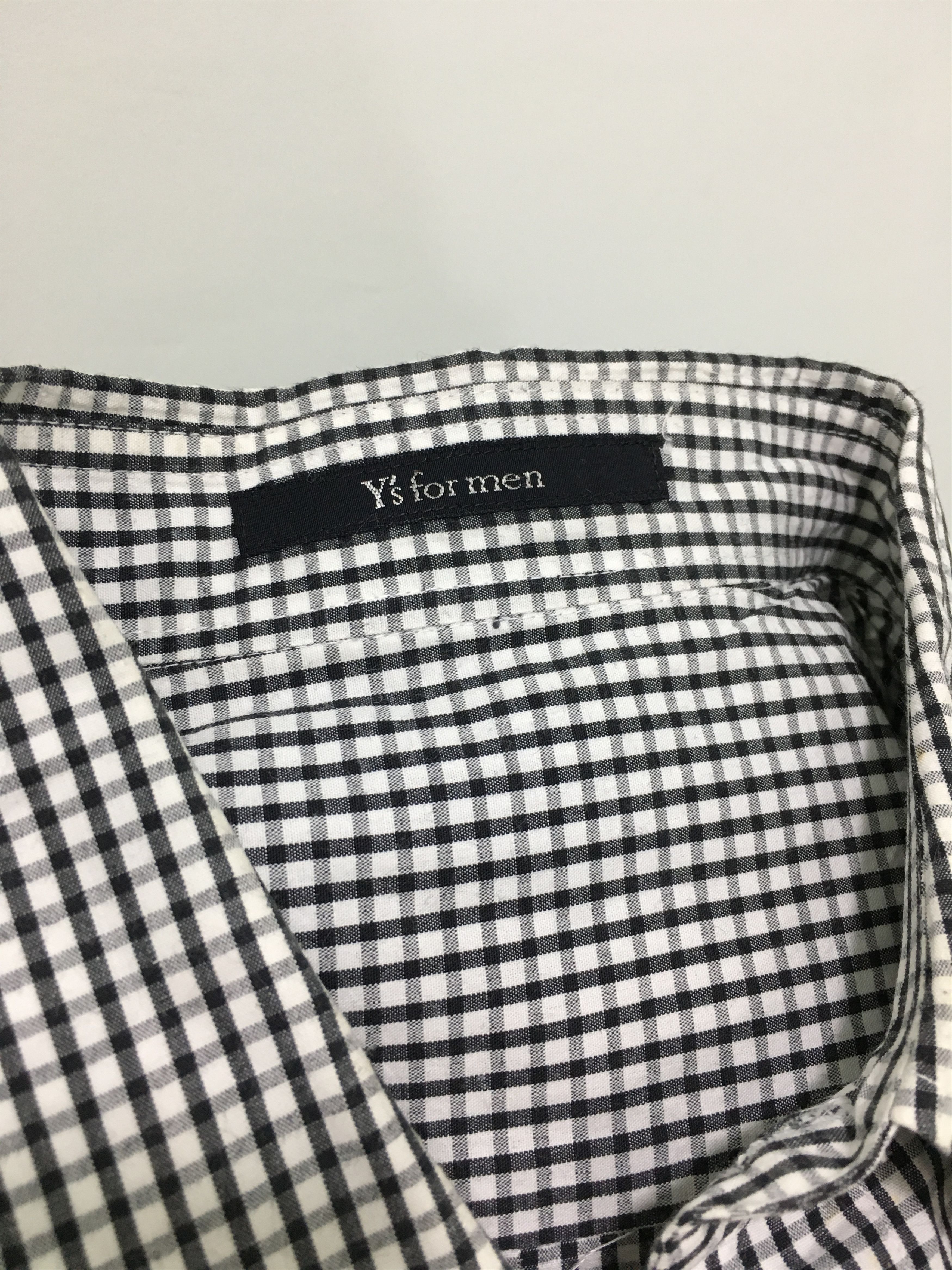 Yohji Yamamoto Y’s For Men Oversize Checked Cotton Shirt Size US L / EU 52-54 / 3 - 2 Thumbnail