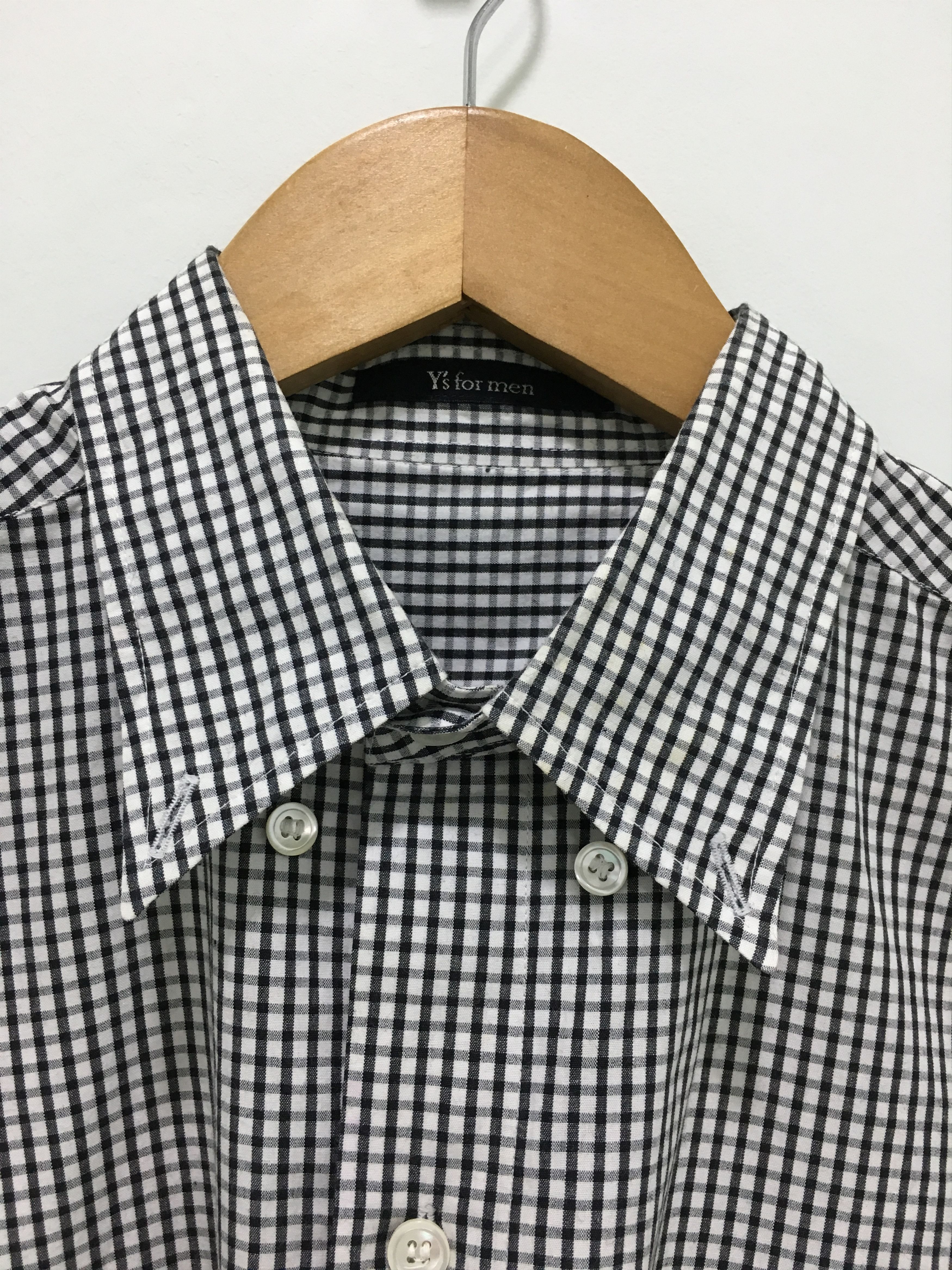Yohji Yamamoto Y’s For Men Oversize Checked Cotton Shirt Size US L / EU 52-54 / 3 - 7 Thumbnail