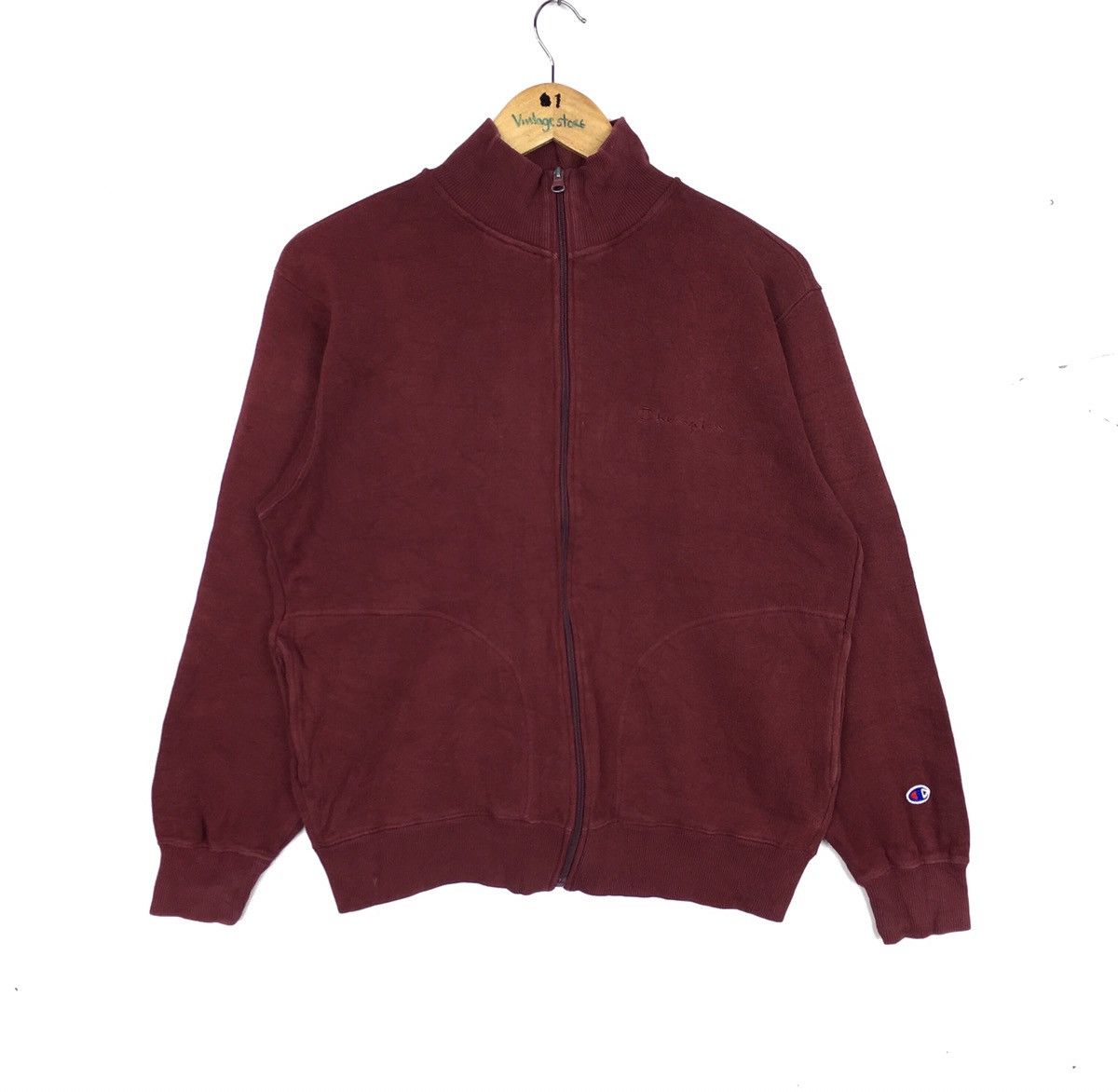 Champion Vintage Champion Script Logo Sweater Zipper Up Size US M / EU 48-50 / 2 - 1 Thumbnail