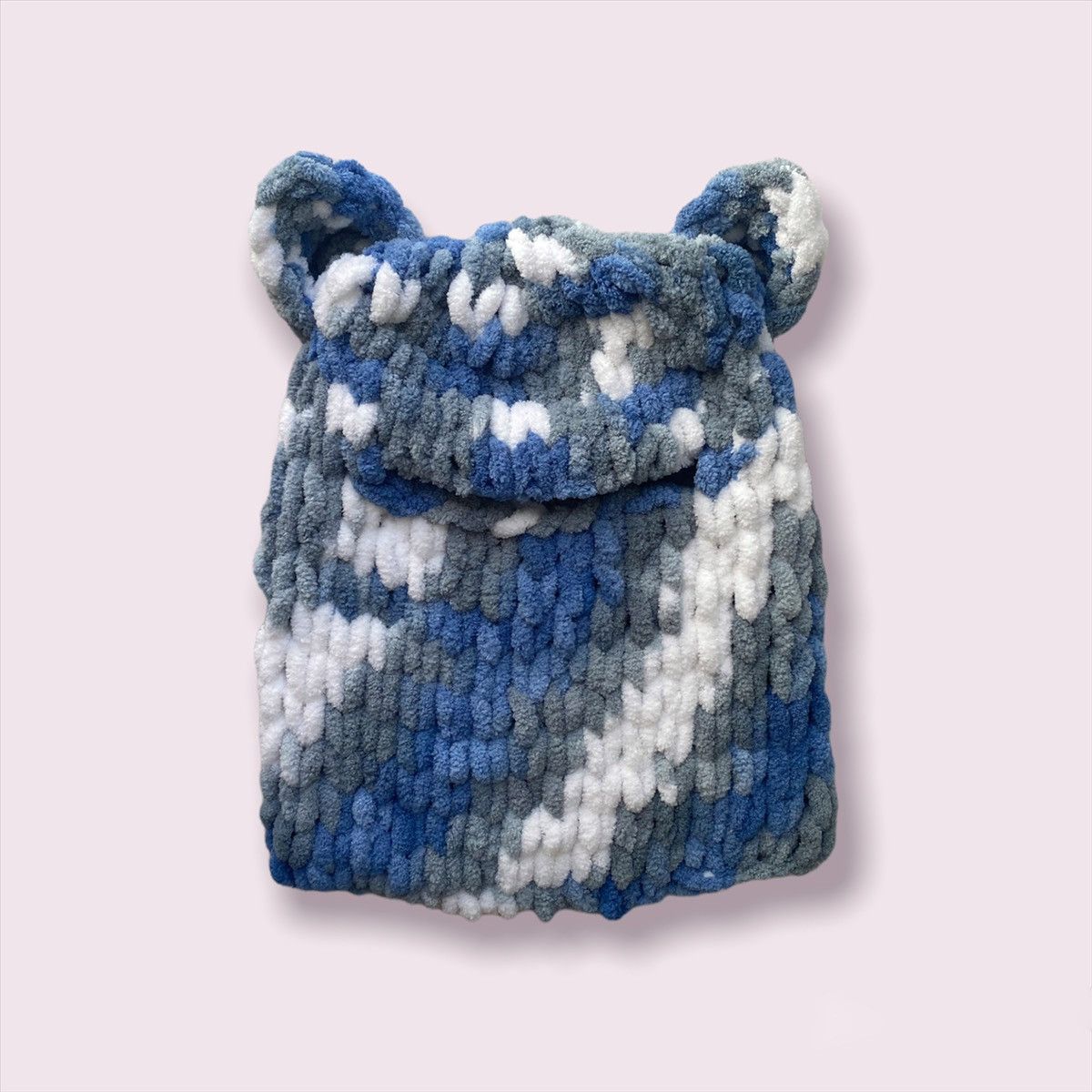 Handmade Handmade Knitted Balaclava Ski Mask Bunny Teddy Style TikTok Size ONE SIZE - 2 Thumbnail