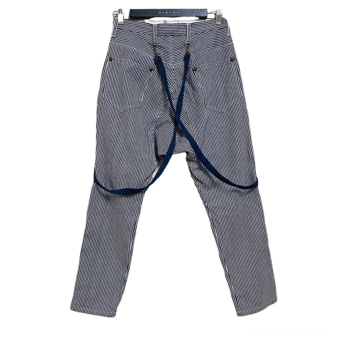 Beauty Beast MILKBOY Hickory Pinstriped Suspender Pants Size US 30 / EU 46 - 2 Thumbnail