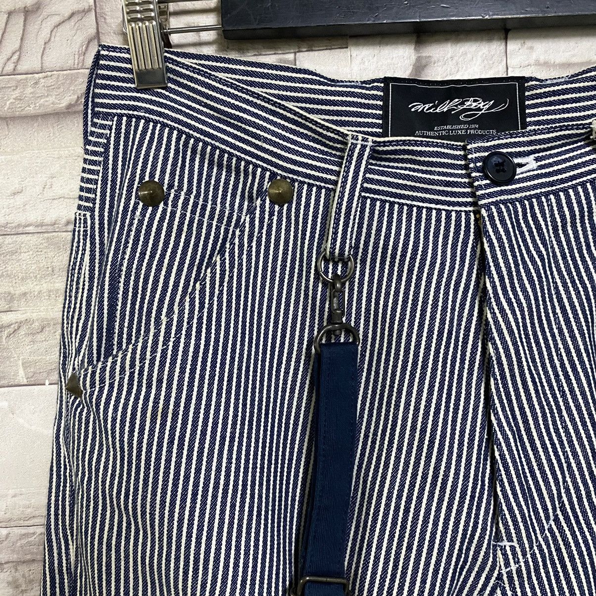 Beauty Beast MILKBOY Hickory Pinstriped Suspender Pants Size US 30 / EU 46 - 6 Thumbnail