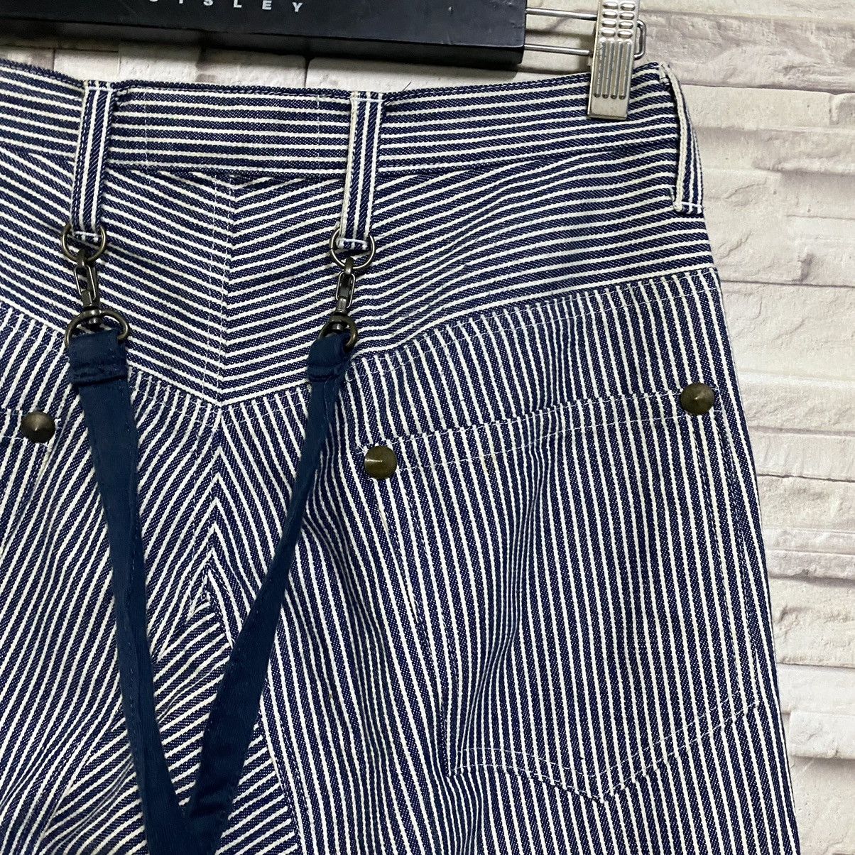 Beauty Beast MILKBOY Hickory Pinstriped Suspender Pants Size US 30 / EU 46 - 12 Thumbnail