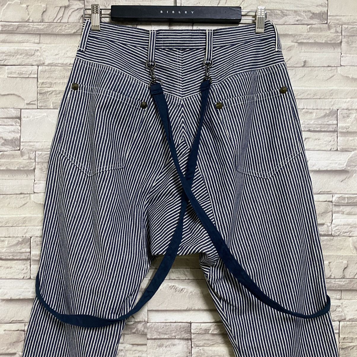 Beauty Beast MILKBOY Hickory Pinstriped Suspender Pants Size US 30 / EU 46 - 9 Thumbnail