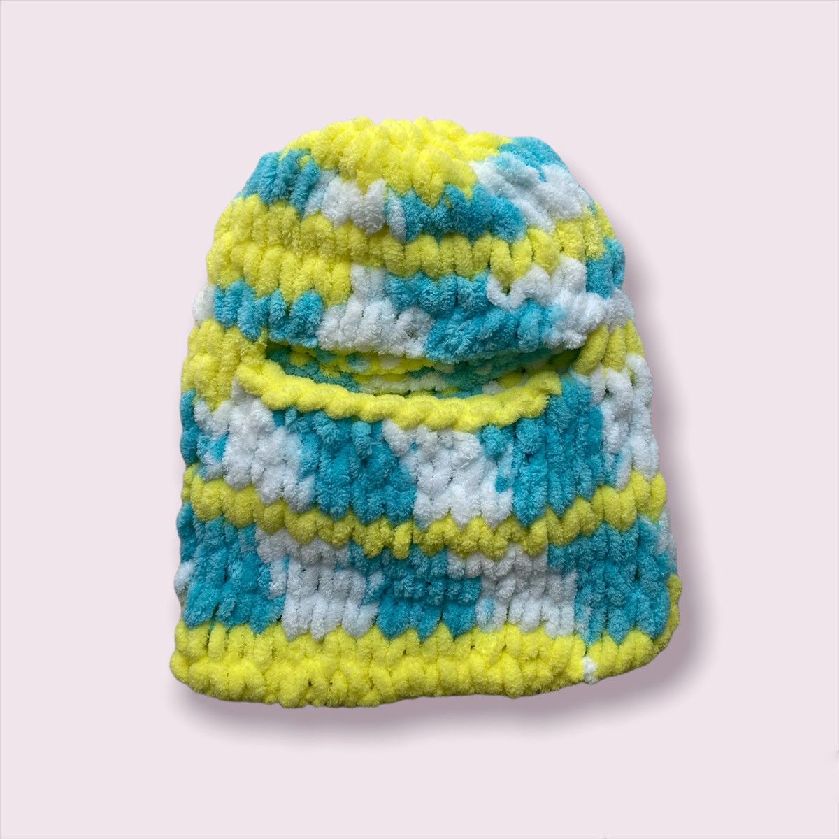 Handmade × Japanese Brand Handmade Knitted Balaclava Ski Mask Bunny Style Tiktok Size ONE SIZE - 2 Thumbnail