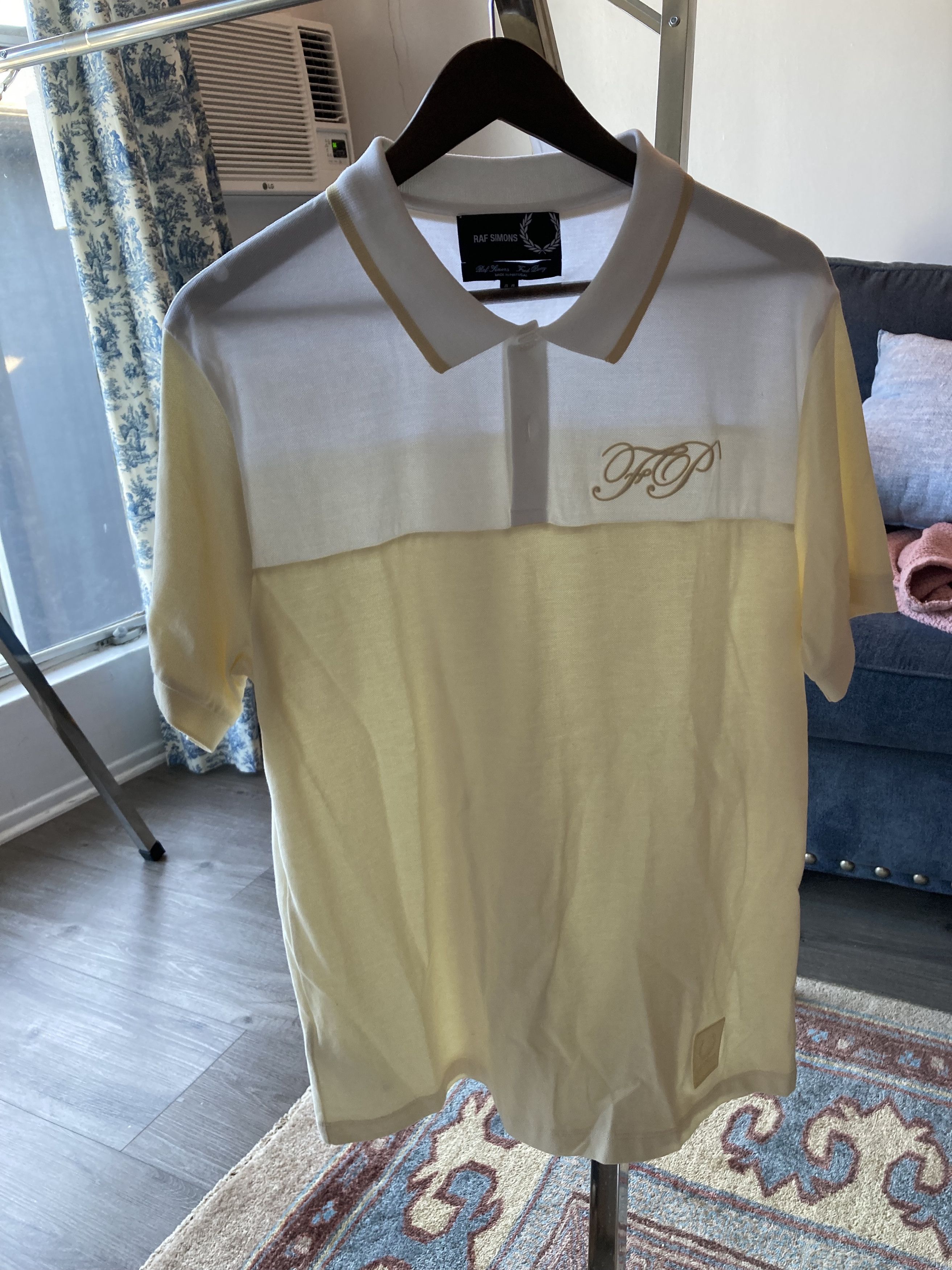 トップス 00s RAF SIMONS ARCHIVE BORDER POLO Men's Raf Simons Polos | Grailed