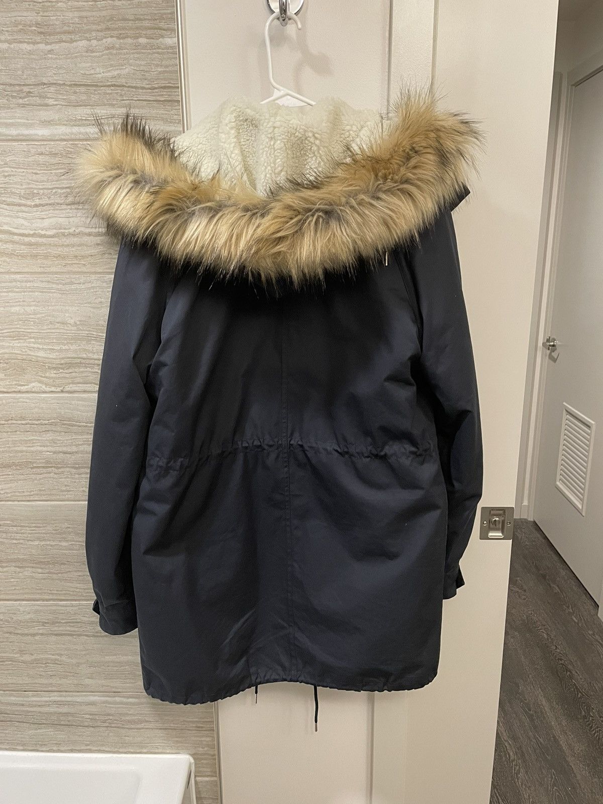 Sandro Sandro Navy Blue Heavy Coat Size US M / EU 48-50 / 2 - 2 Thumbnail