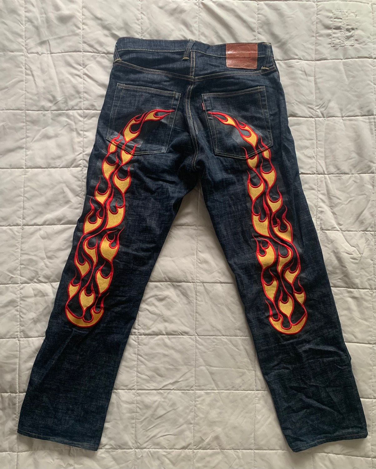 Evisu Evisu Jeans (Red & Yellow flame) | Grailed