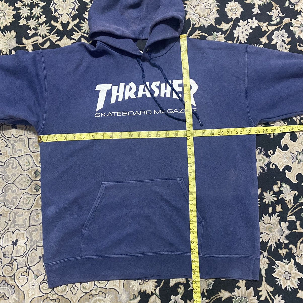 Thrasher Vintage 90s Thrasher Hoodie Sunfaded Size US M / EU 48-50 / 2 - 19 Thumbnail
