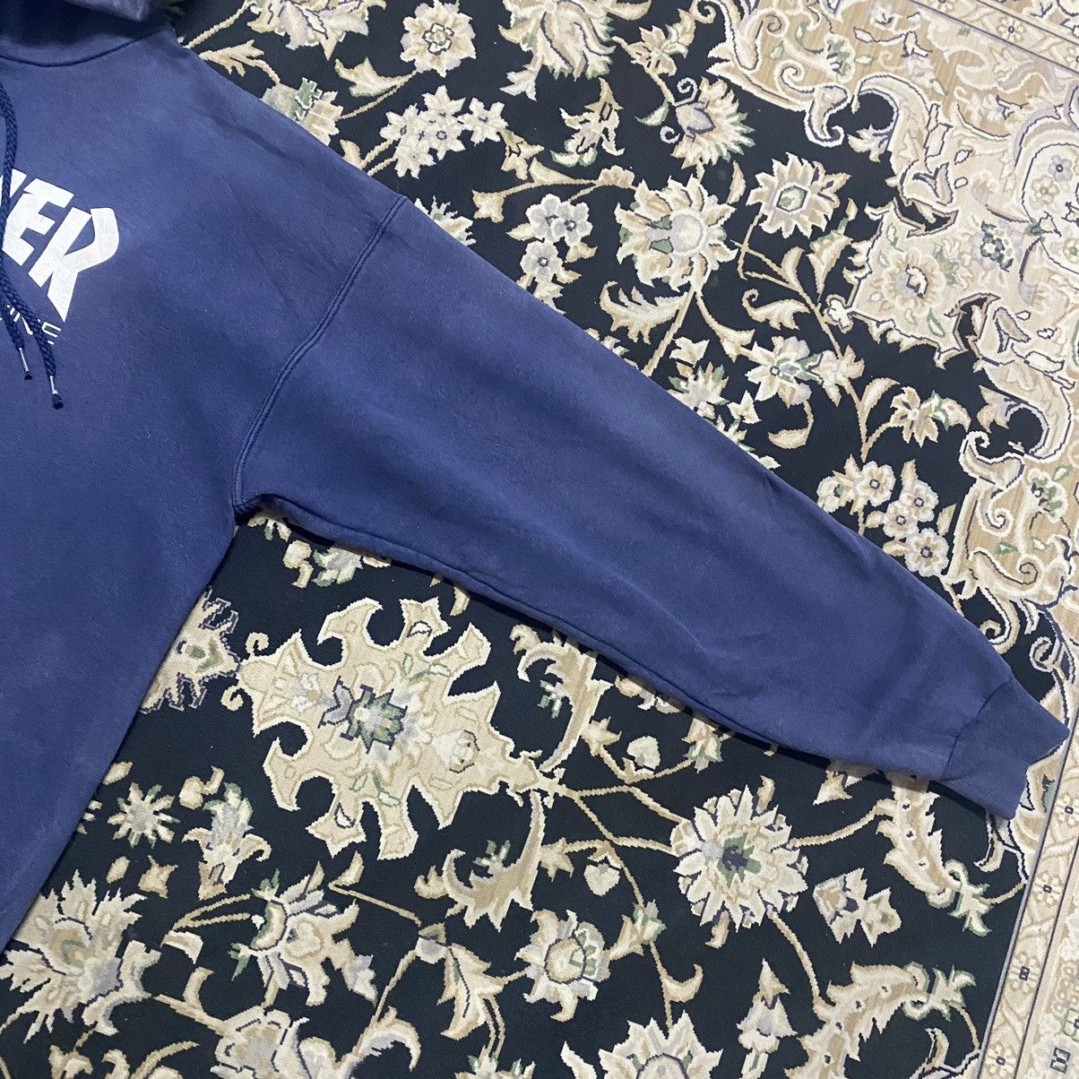 Thrasher Vintage 90s Thrasher Hoodie Sunfaded Size US M / EU 48-50 / 2 - 8 Thumbnail