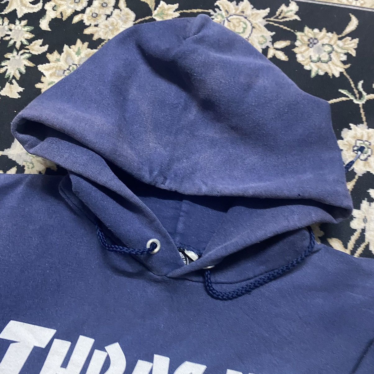Thrasher Vintage 90s Thrasher Hoodie Sunfaded Size US M / EU 48-50 / 2 - 16 Thumbnail