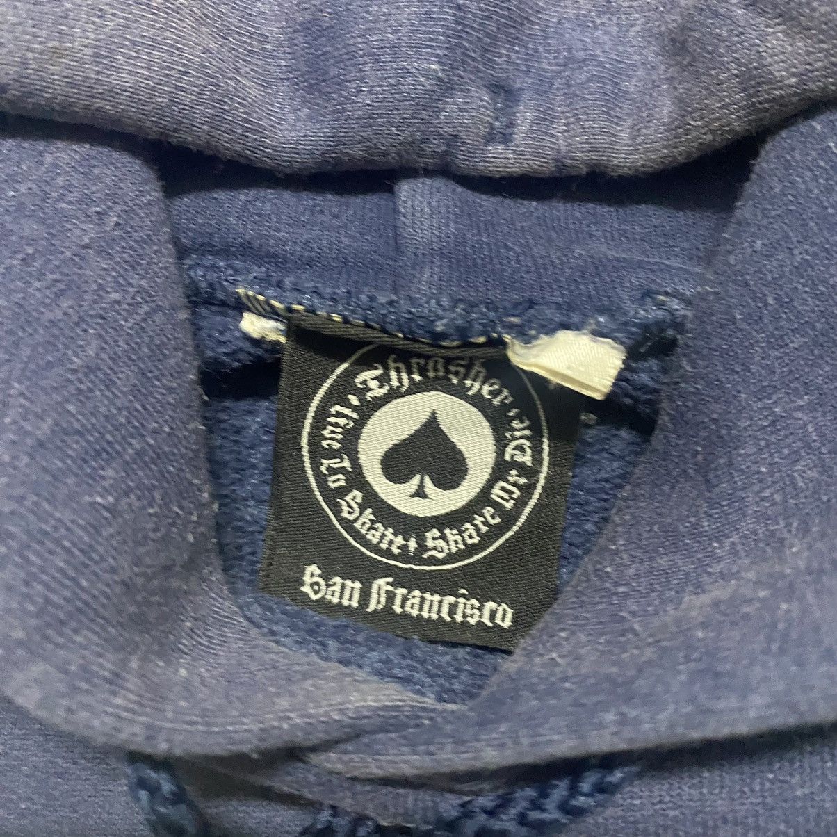 Thrasher Vintage 90s Thrasher Hoodie Sunfaded Size US M / EU 48-50 / 2 - 17 Thumbnail