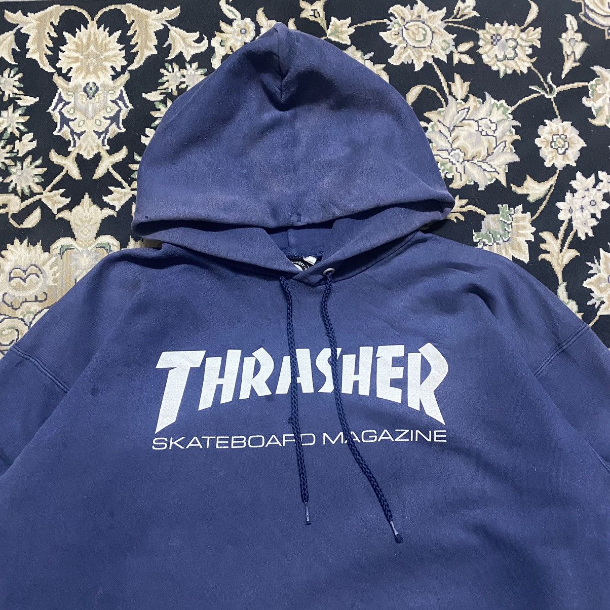 Thrasher Vintage 90s Thrasher Hoodie Sunfaded Size US M / EU 48-50 / 2 - 4 Thumbnail