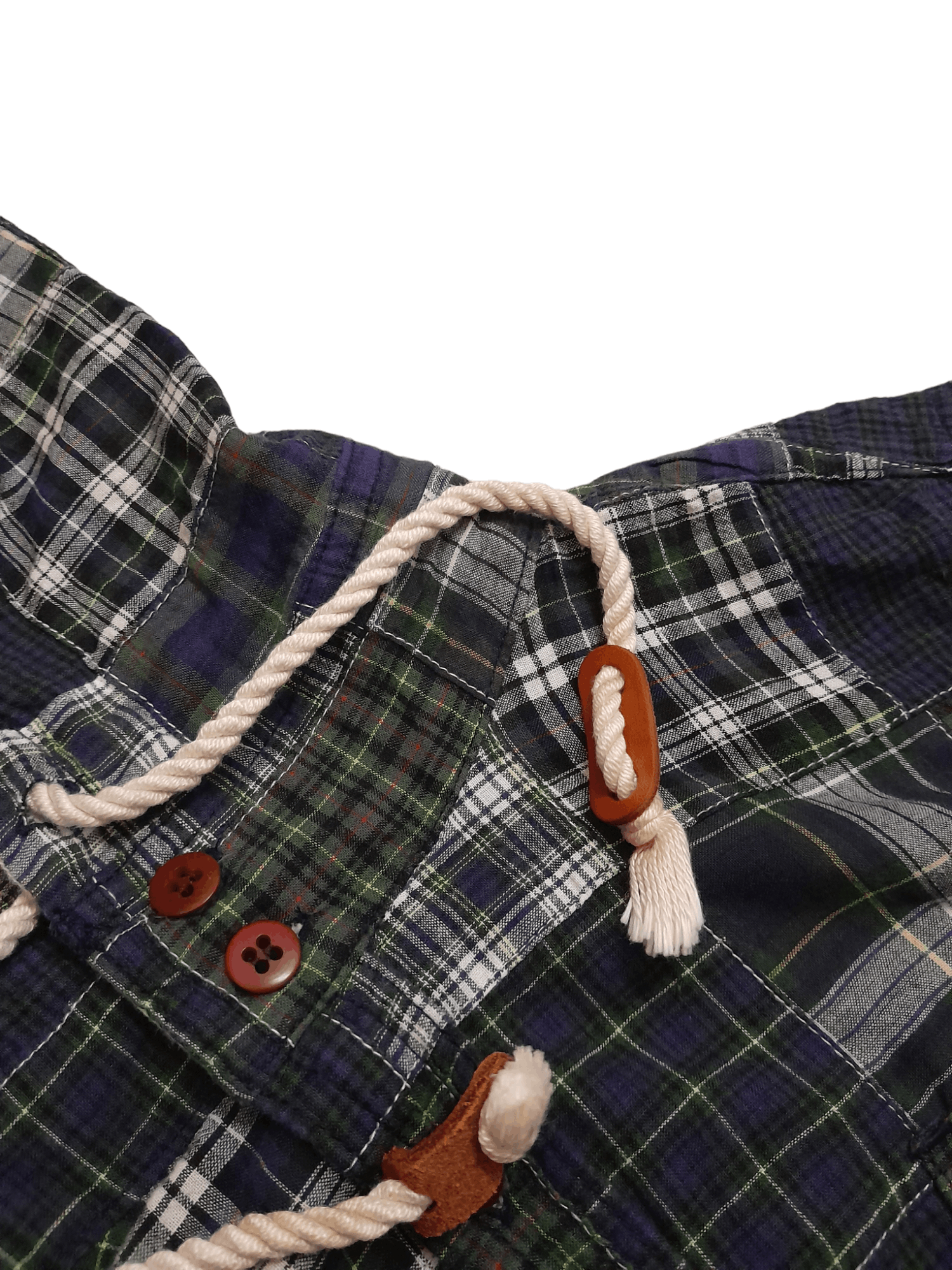 Eternal ETERNAL Japan Patchwork Shirt Hoodie (E772) Size US M / EU 48-50 / 2 - 3 Thumbnail