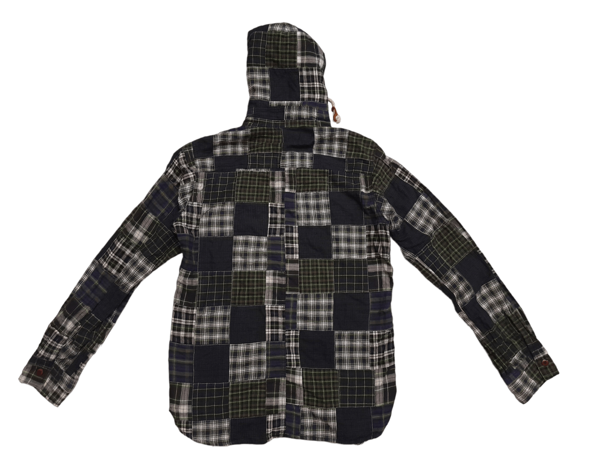 Eternal ETERNAL Japan Patchwork Shirt Hoodie (E772) Size US M / EU 48-50 / 2 - 5 Thumbnail