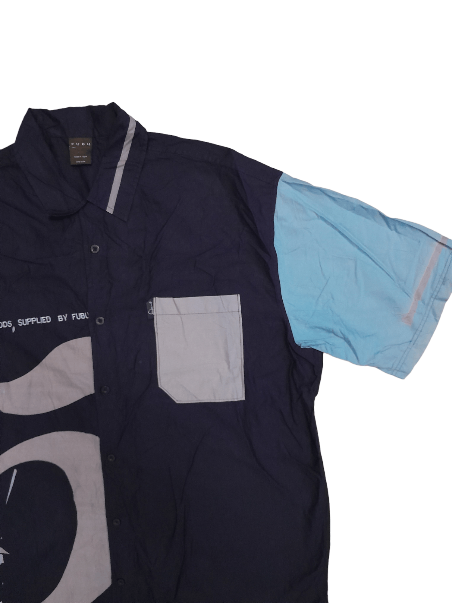 Fubu Fubu Collection Oversized Big Logo Shirt Button (E774) Size US XXL / EU 58 / 5 - 5 Thumbnail