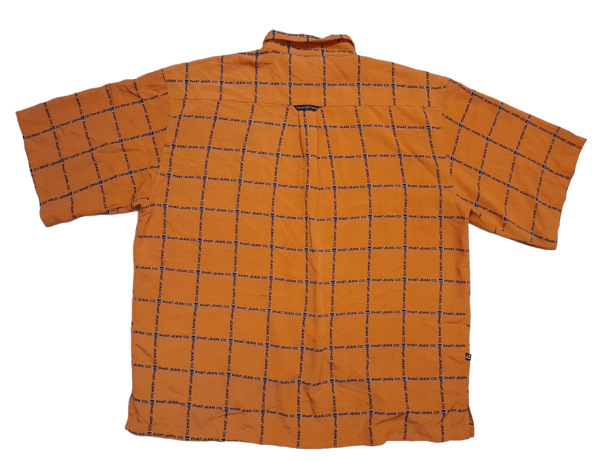 Phat Farm Phat Farm Allover Logo Oversized Shirt Button (E775) Size US XXL / EU 58 / 5 - 6 Thumbnail