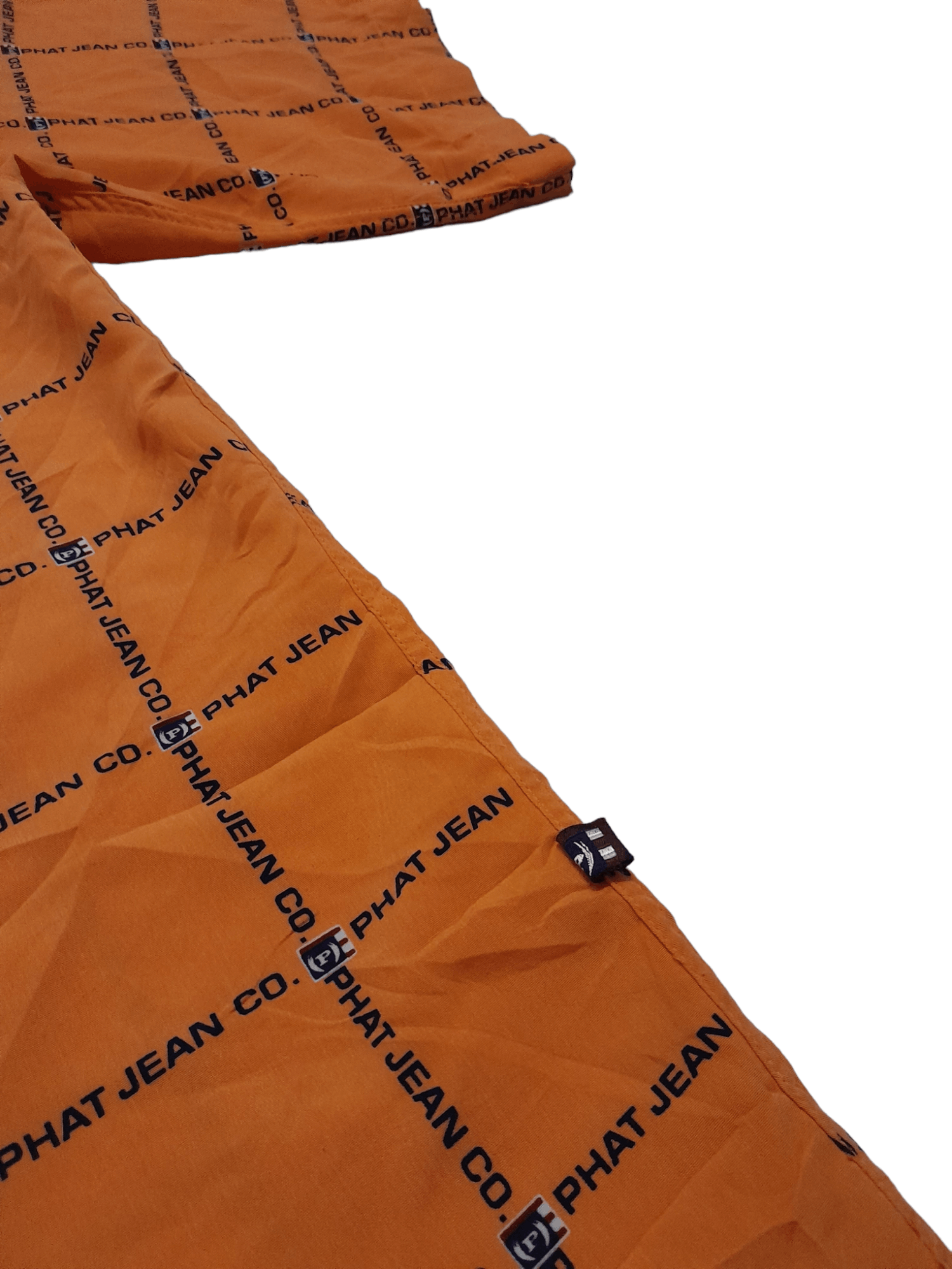 Phat Farm Phat Farm Allover Logo Oversized Shirt Button (E775) Size US XXL / EU 58 / 5 - 7 Thumbnail