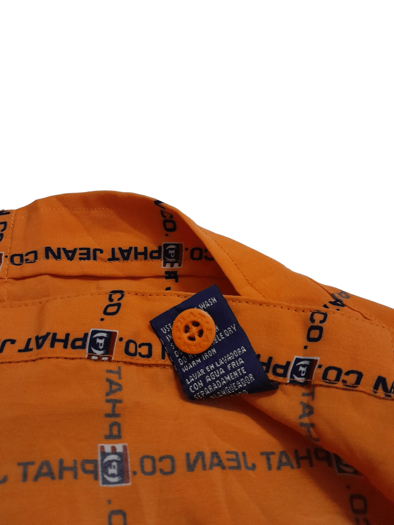 Phat Farm Phat Farm Allover Logo Oversized Shirt Button (E775) Size US XXL / EU 58 / 5 - 8 Thumbnail