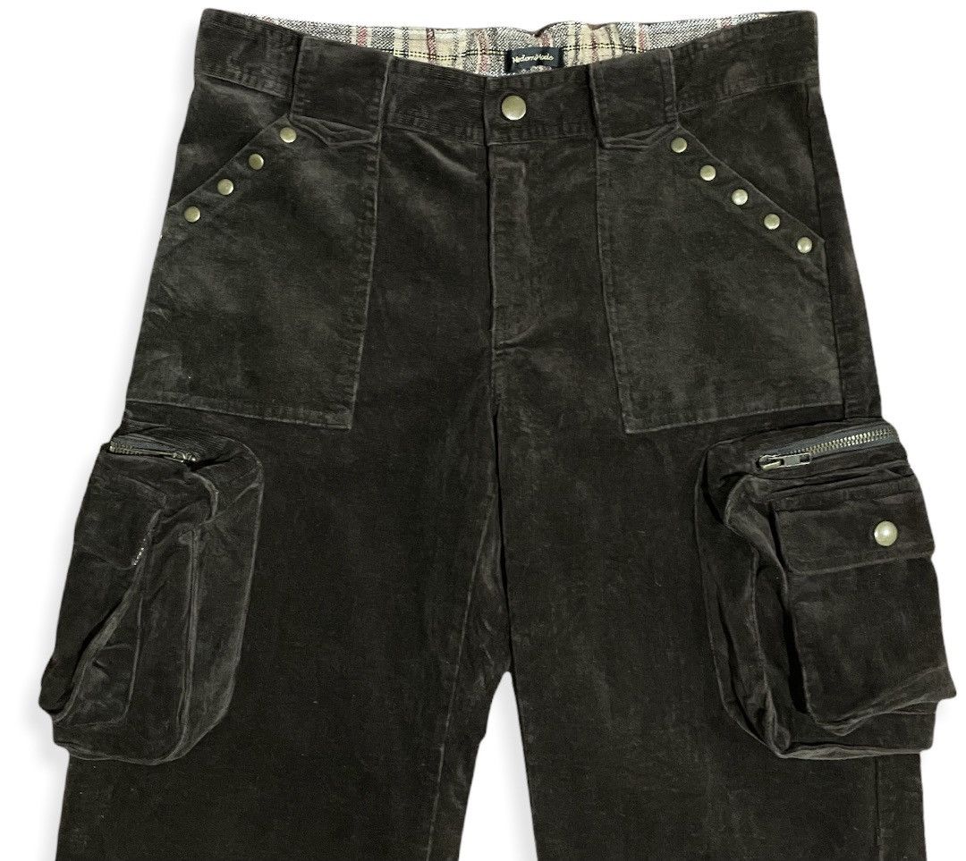 VTG Velvet Modernmode Cargo Wide Leg Studded PocketPants