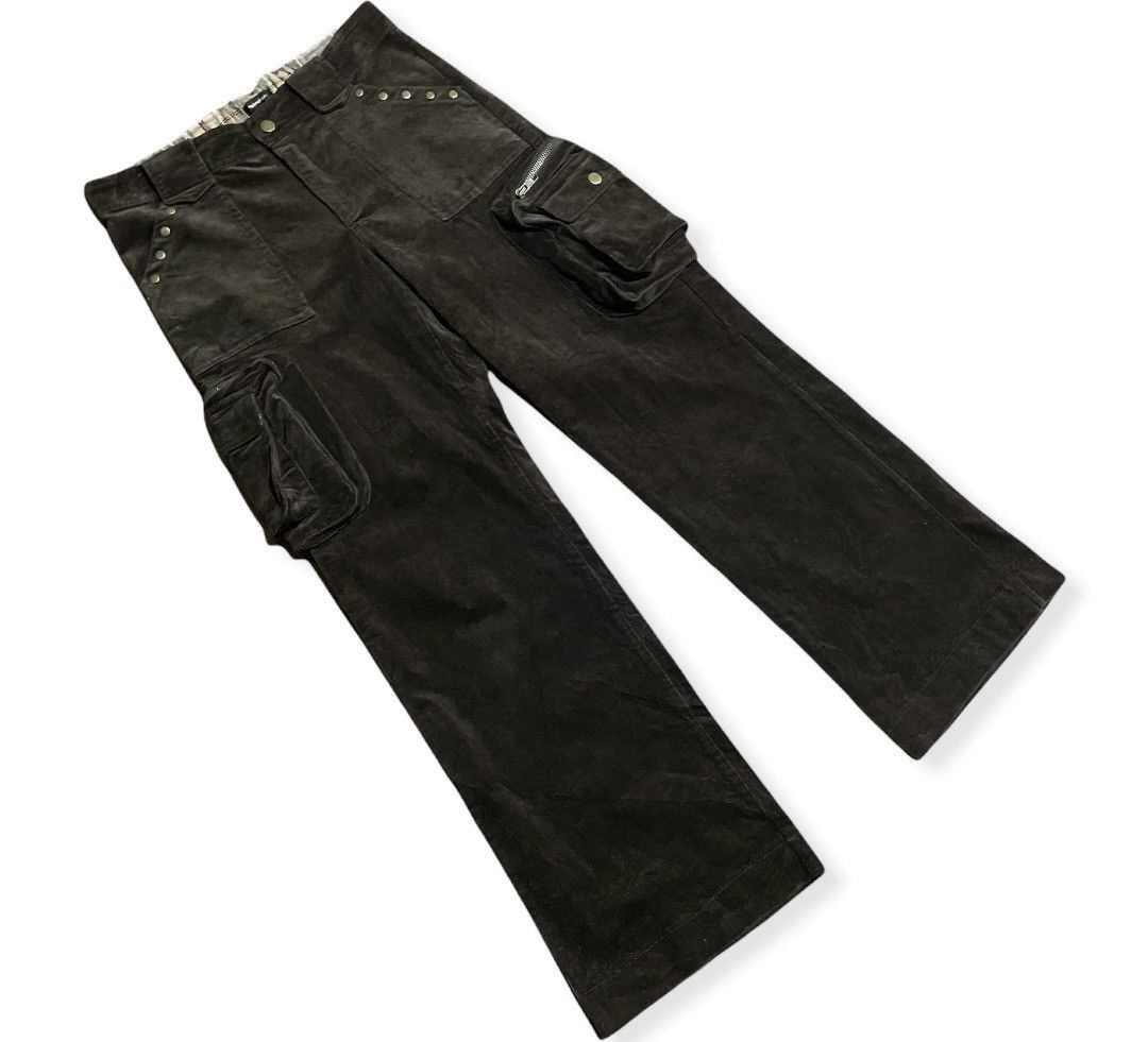VTG Velvet Modernmode Cargo Wide Leg Studded PocketPants