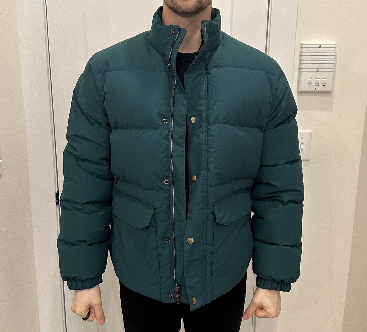 TNF Aime Leon Dore Nuptse Jacket Green M TNF Aime Leon Dore Nuptse