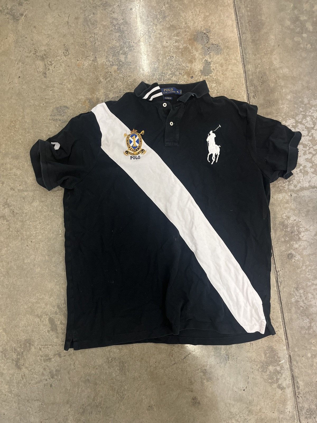 Polo Ralph Lauren Black Polo Big Pony XL | Grailed