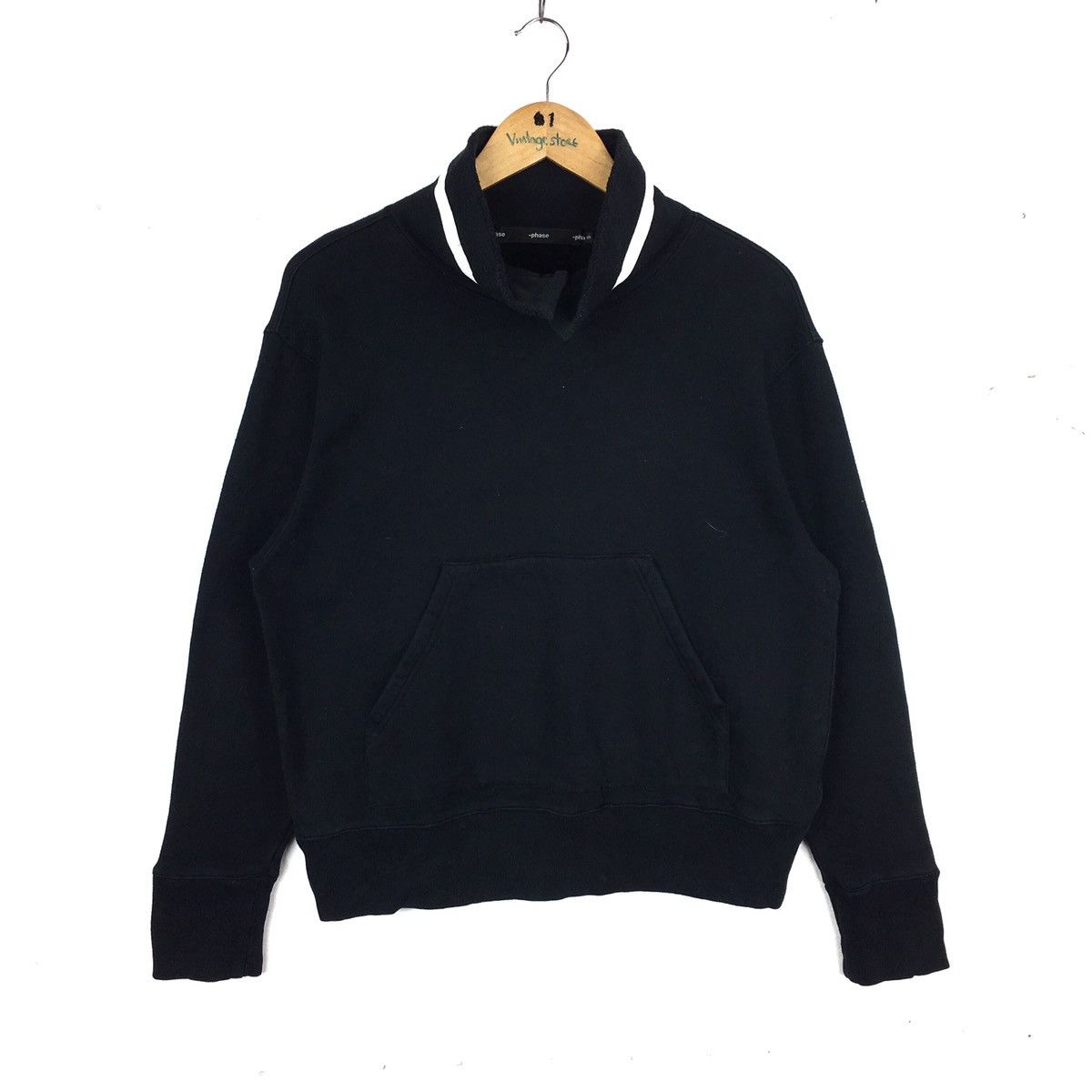 image of Phases Phase Sweatshirt Big Logo Exclusion in Black, Men's (Size Medium)