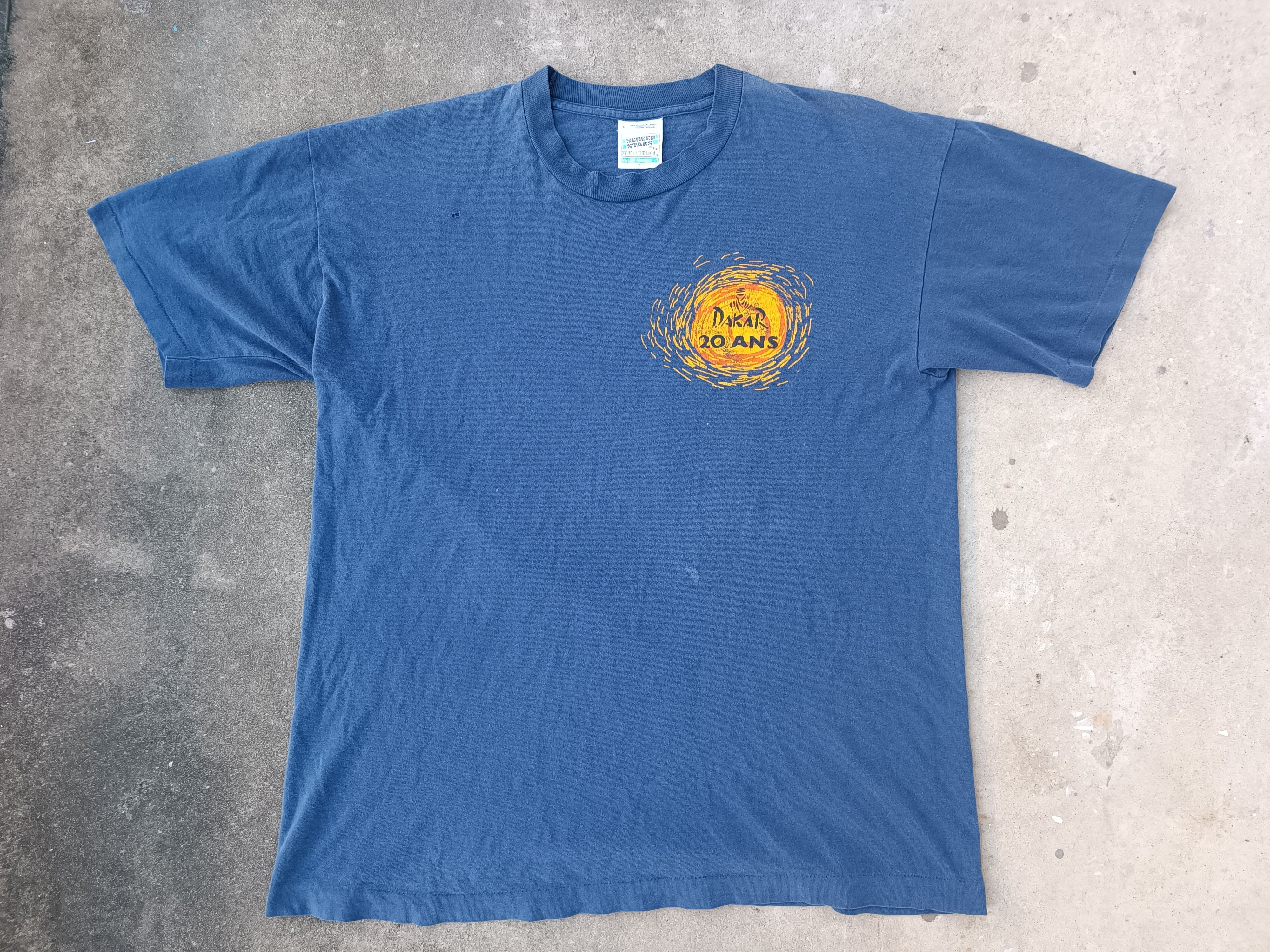 Vintage vintage 90s t shirt dakar motorcross Size US L / EU 52-54 / 3 - 2 Thumbnail