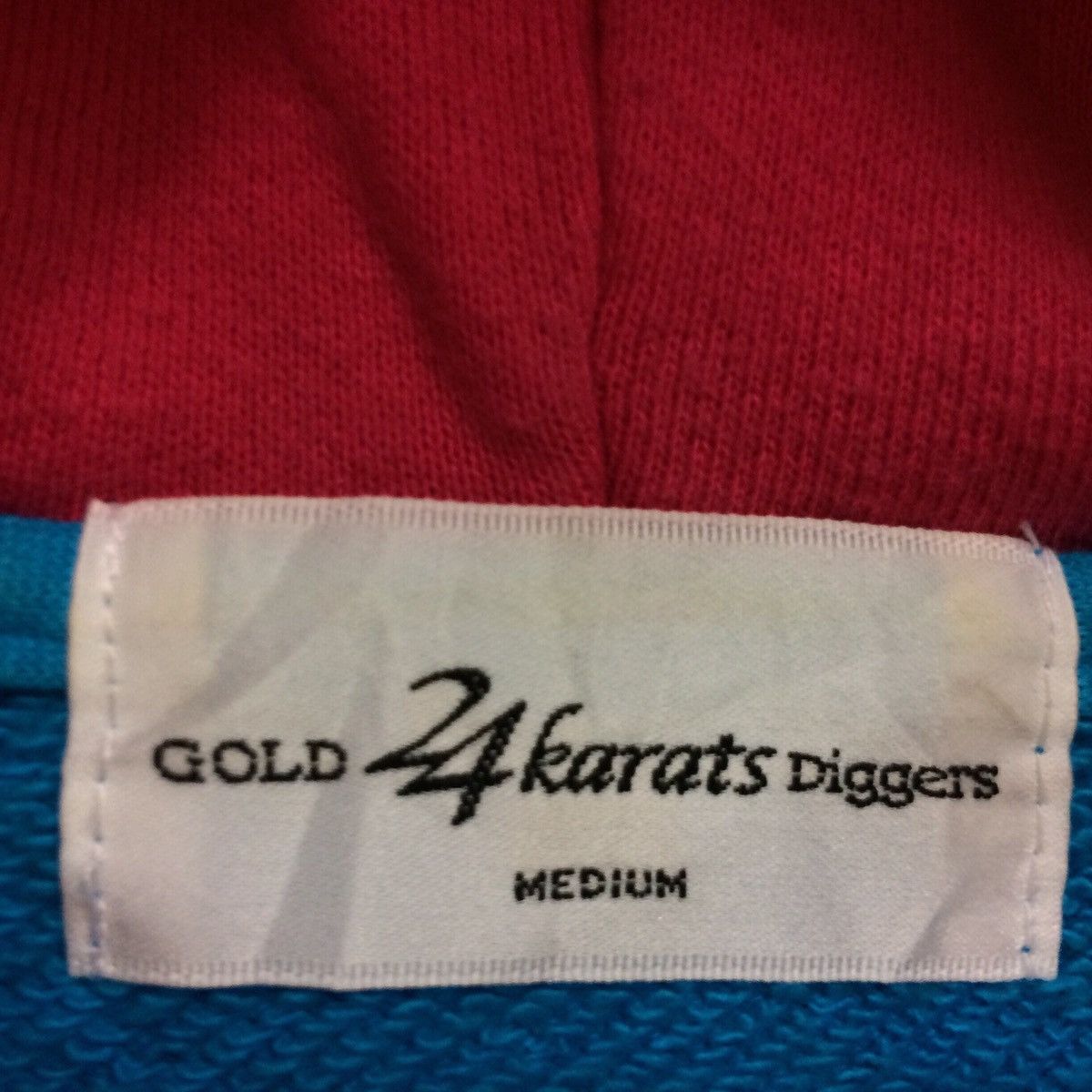 Japanese Brand Gold 24 KARATS Digger Hoodie Big Logo Full Zipper Japan Size US M / EU 48-50 / 2 - 4 Thumbnail