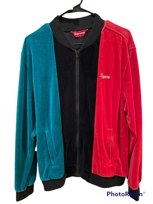 Supreme velour sale zip up